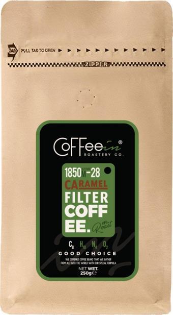 Coffeein Karamel Aromalı Filtre Kahve 250 Gr