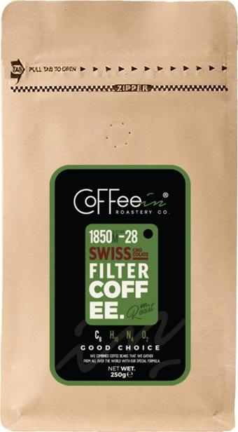 Coffeein Swiss Chocolate Aromalı Filtre Kahve 250 Gr