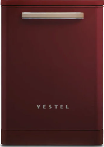 Vestel BM 5001 Retro Bordo 5 Programlı Bulaşık Makinesi