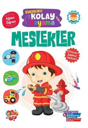 Meslekler - Etkinlikli Kolay Boyama - Kolektif  - Boyama Zamanı Yayınları