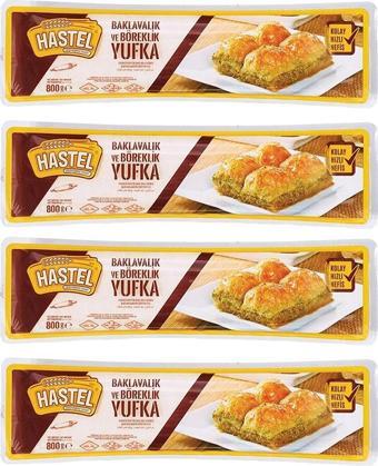 Hastel Baklavalık Yufka 800 gr. x 4 Adet