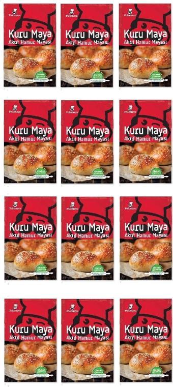 Pakmaya Kuru Maya 100 Gr X 12 Adet