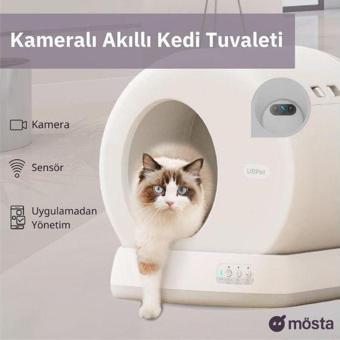 Ubtech Ucat C10 Pro+ Kameralı Akıllı Otomatik Kedi Tuvaleti