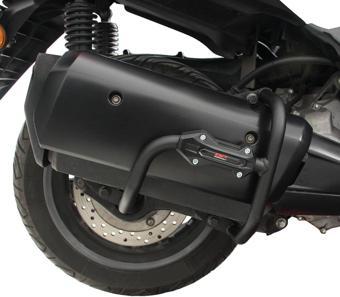 GP Kompozit Yamaha XMAX 250 2018-2024 Uyumlu Egzoz Koruma Demiri Siyah