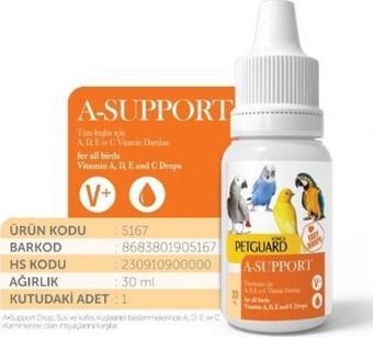 PETGUARD KUŞ VİT AST- SUPPORT 30 ml.