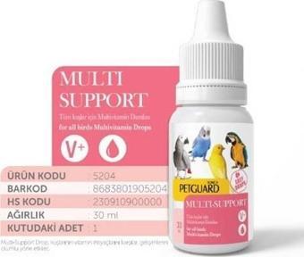 PETGUARD KUŞ VİT MULTİ- SUPPORT 30 ml.