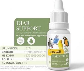 PETGUARD KUŞ VİT DIAR- SUPPORT 30 ml.