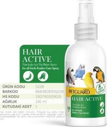 PETGUARD KUŞ VİT HAİR ACTİVE 150 ml.