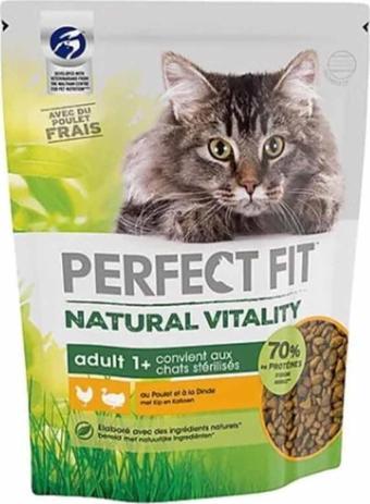 Perfect Fit Natural Vitality Tavuklu ve Hindili Yetişkin Kedi Maması 1 Kg