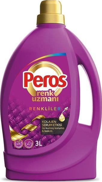 Peros Renk Uzmanı Sıvı Bakım Deterjanı Renkliler İçin 3 lt