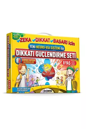 Dikkati Güçlendirme Seti - 2. Sınıf - 8 Yaş - Osman Abalı - Adeda Yayıncılık