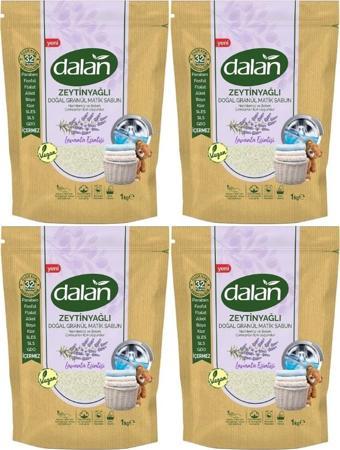 Doğal Granül Sabun Tozu 1kg Doğal Bebekler Için Lavanta Esintisi (4 Lü Set)