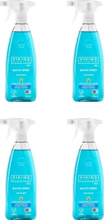 Premium Banyo Sprey Dağ Nanesi 750 Ml - 4 Adet - Viking