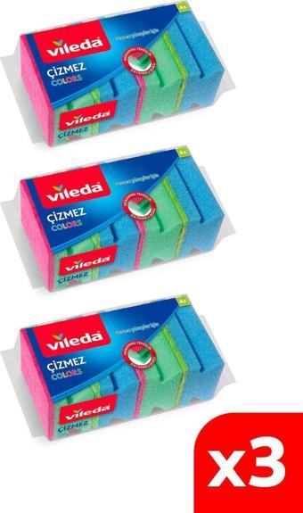 4'lü Çizmez Colors Sünger 3 Paket