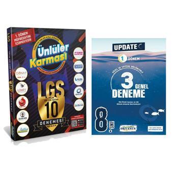 Ünlüler Karması Yayınları LGS 1. Dönem 10 lu Deneme ve Okyanus 1. Dönem 3 Deneme Seti 2 Kitap - Ünlüler Karması Yayınları