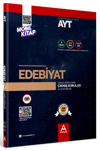 A Yayınları YKS AYT Edebiyat Konularına Göre Çıkmış Sorular Video Çözümlü - A Yayınları