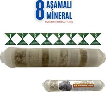 Sulook Mineral 8 Li Combo Filtre Su Arıtma Filtresi Alkalin + Detox