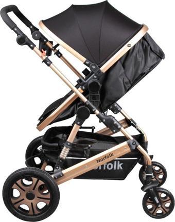 Norfolk Baby Voyage Comfort Air Luxury Çift Yönlü Bebek Arabası - Siyah