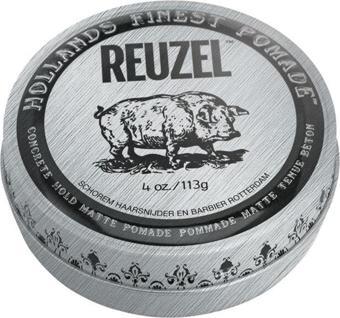 Reuzel Concrete Hold Matte Pomade Erkekler için Saç Şekillendirici Krem 113Gr