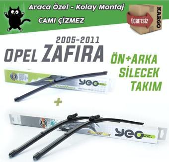 Yeo Opel Zafira Ön & Arka Silecek Takımı 2005-2011