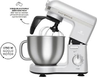 Karaca Mastermaid Chef Pro Çift Kollu Stand Mikser Pearl White 1750 W