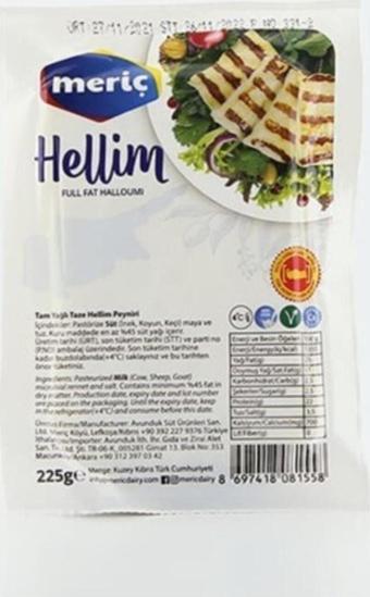 Meriç Çiftliği Meriç Hellim Peynir 225Gr