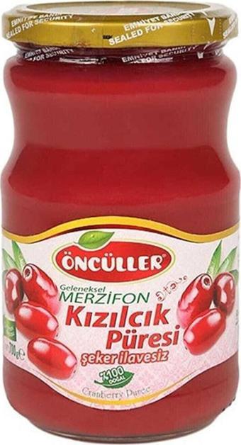 Öncüller %100 Doğal Katkısız Kızılcık Püresi 700Gr