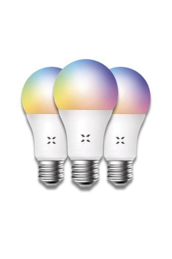 Xenon Smart Akıllı Rgb Led Ampul 9w Sesli Komut Wi-fi Zamanlayıcılı Aydınlatma Seti 3 Adet X7021