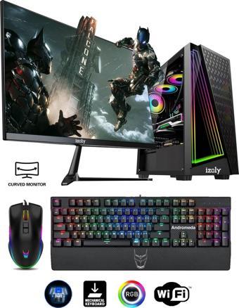 izoly Dexly X I5-10400f 16gb 512b M2 Nvme Rx580 8gb 24" Uyumlu Oyuncu Masaüstü Bilgisayarı