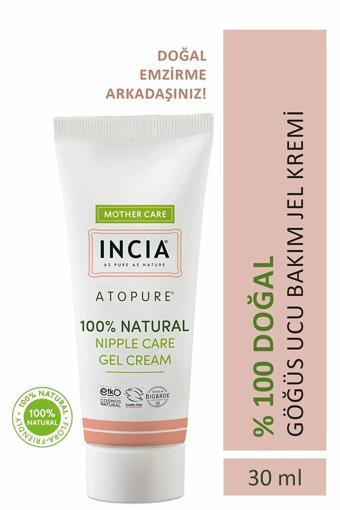 INCIA %100 Doğal Göğüs Ucu Bakım Kremi Yumuşatma ve Koruma Lanolin İçermez 30 ml