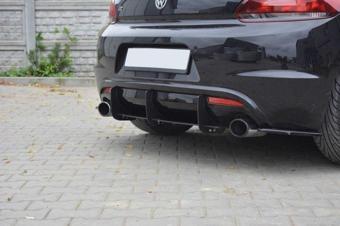 Stuning Vw Scirocco Arka Tampon Flap/Splitter Parlak Siyah