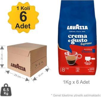 Crema E Gusto Çekirdek Kahve 1 kg x 6 Adet