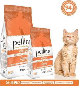 Petline Lovely Somonlu Yavru Kedi Maması 10 Kg