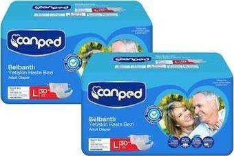 CANPED TEKSTIL BUYUK 30 ADET LARGE x 2 PAKET 60 ADET
