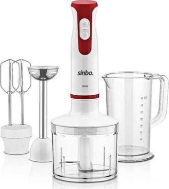 Sinbo SHB-3137 El Blender Seti Kırmızı