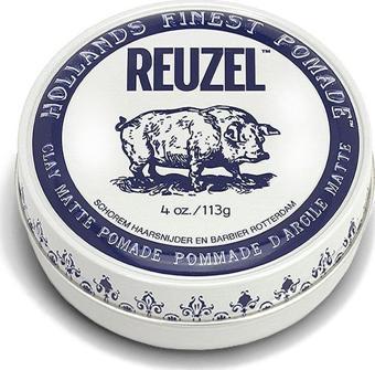 Reuzel Clay Matte Pomade Erkekler için Saç Şekillendirici Krem 113Gr