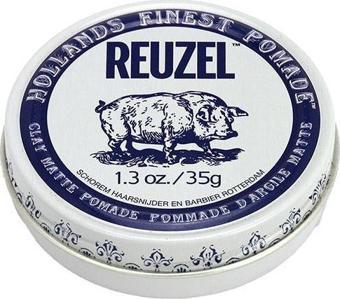 Reuzel Clay Matte Pomade Erkekler için Saç Şekillendirici Krem 35Gr