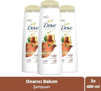 Dove Ultra Care Onarıcı Bakım Argan Yağı Şampuan 3 x 400 ML
