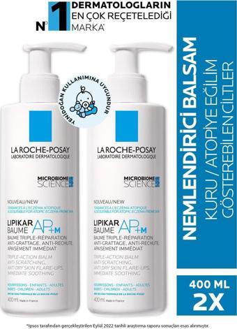 La Roche-Posay Lipikar Baume Ap+M Yatıştırıcı Balm 2 x 400 ML