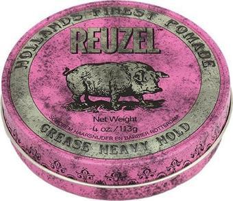 Reuzel Pink Grease Heavy Hold Pomade Erkek için Saç Tutucu 113Gr