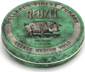 Reuzel Green Pomade Grease Erkekler için Saç Şekillendirici Krem 113Gr