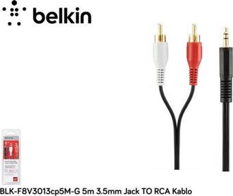 Belkin F8v3013cp5m-g 5m 3.5mm Jack To Rca Kablo