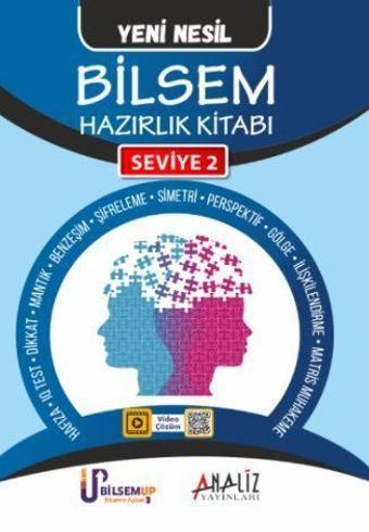 BİLSEM HAZIRLIK KİTABI YENİ NESİL SEVİYE 2 - ANALİZ YAYINLARI - Analiz Yayınları