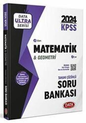 KPSS ULTRA SERİSİ A DAN Z MATEMATİK VE GEOMETRİ TAMAMI ÇÖZÜMLÜ SORU BANKASI 2024 - DATA