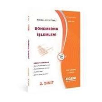 2.SINIF 3.YARIYIL DÖNEMSONU İŞLEMLERİ K.A GÜZ - EGEM YAYINLARI