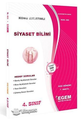 4.SINIF 7.YARIYIL SİYASET BİLİMİ K.A GÜZ DÖNEMİ - EGEM YAYINLARI