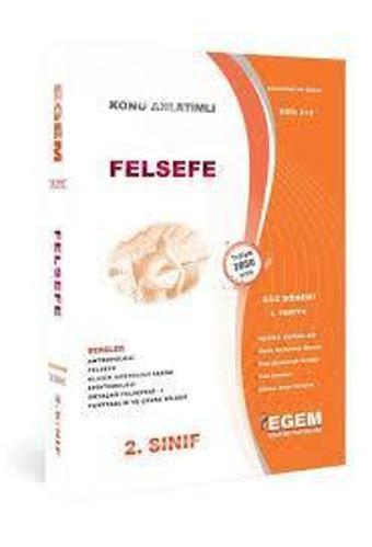 2.SINIF 3.YARIYIL FELSEFE KONU ANLATIM GÜZ DÖNEMİ - EGEM YAYINEVİ