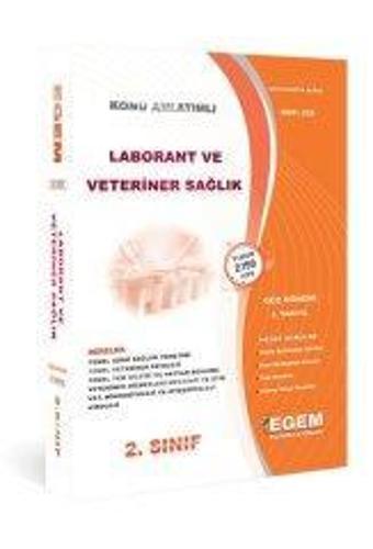 2.SINIF 3.YARIYIL LABORANT VE VETERİNER SAĞLIK K.A - EGEM YAYINLARI