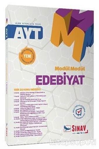 AYT EDEBİYAT MODÜL MODÜL KONU ANLATIM - SINAV YAYINLARI - Sınav Yayınları