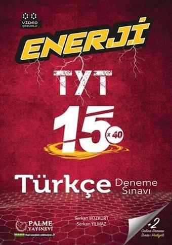 TYT ENERJİ TÜRKÇE 15 DENEME - PALME YAYINEVİ - Palme Yayınları